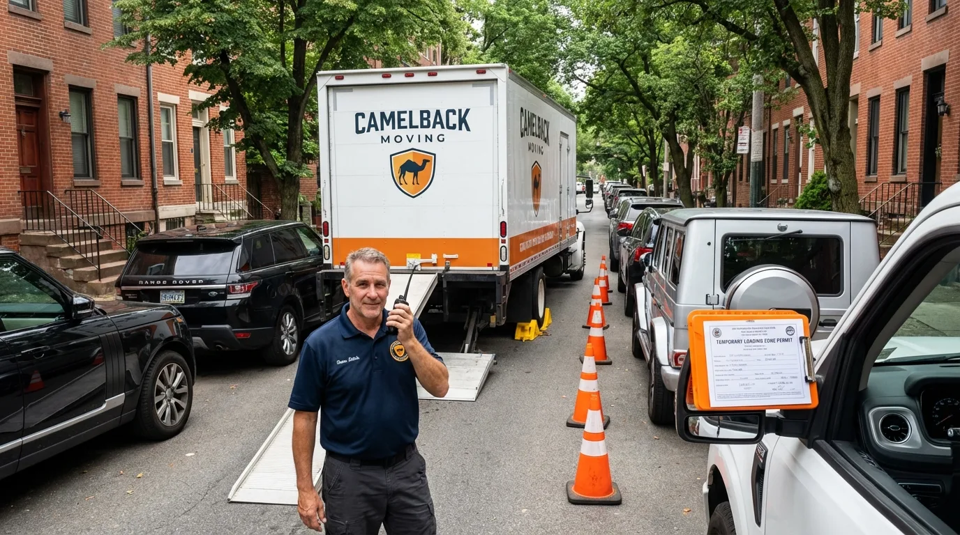 City street loading permit setup in Hartsdale, NY