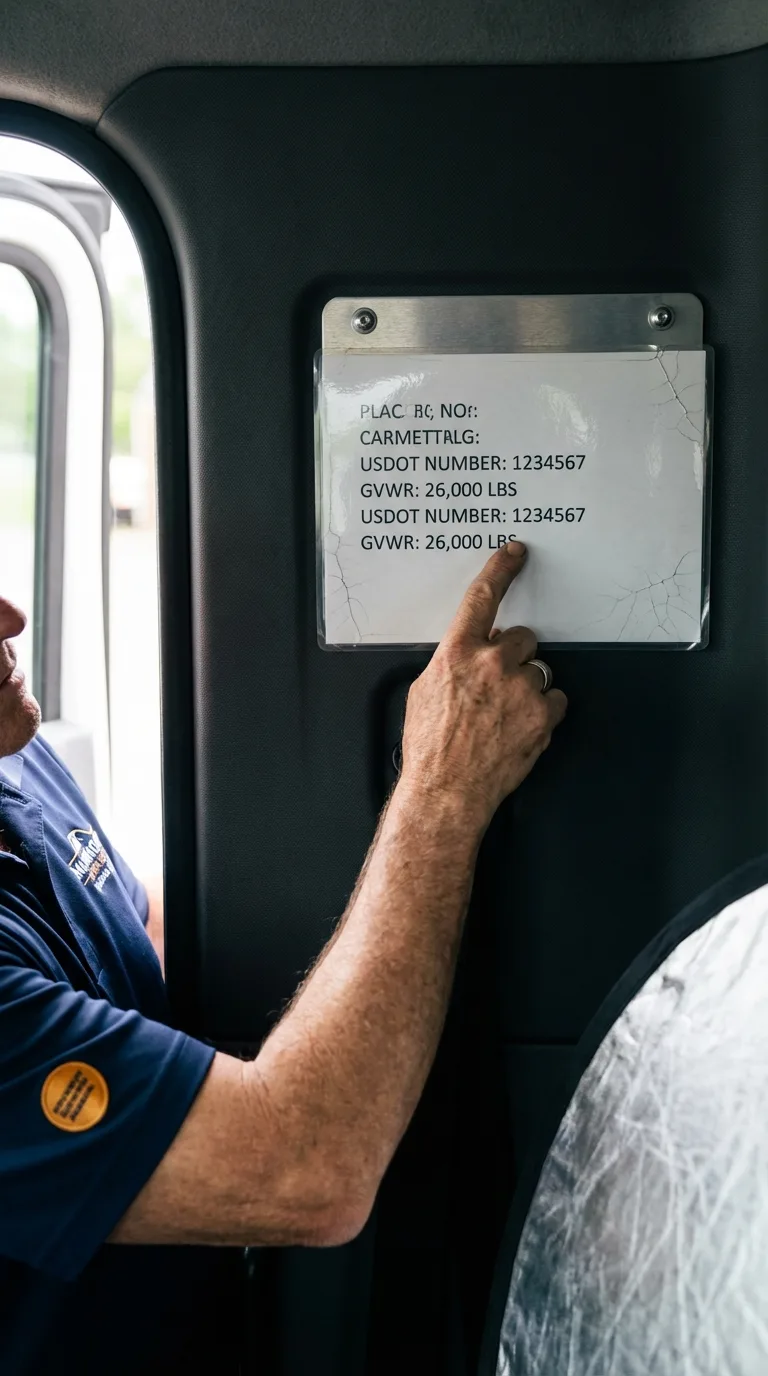 USDOT licensing placard verification in Hartsdale